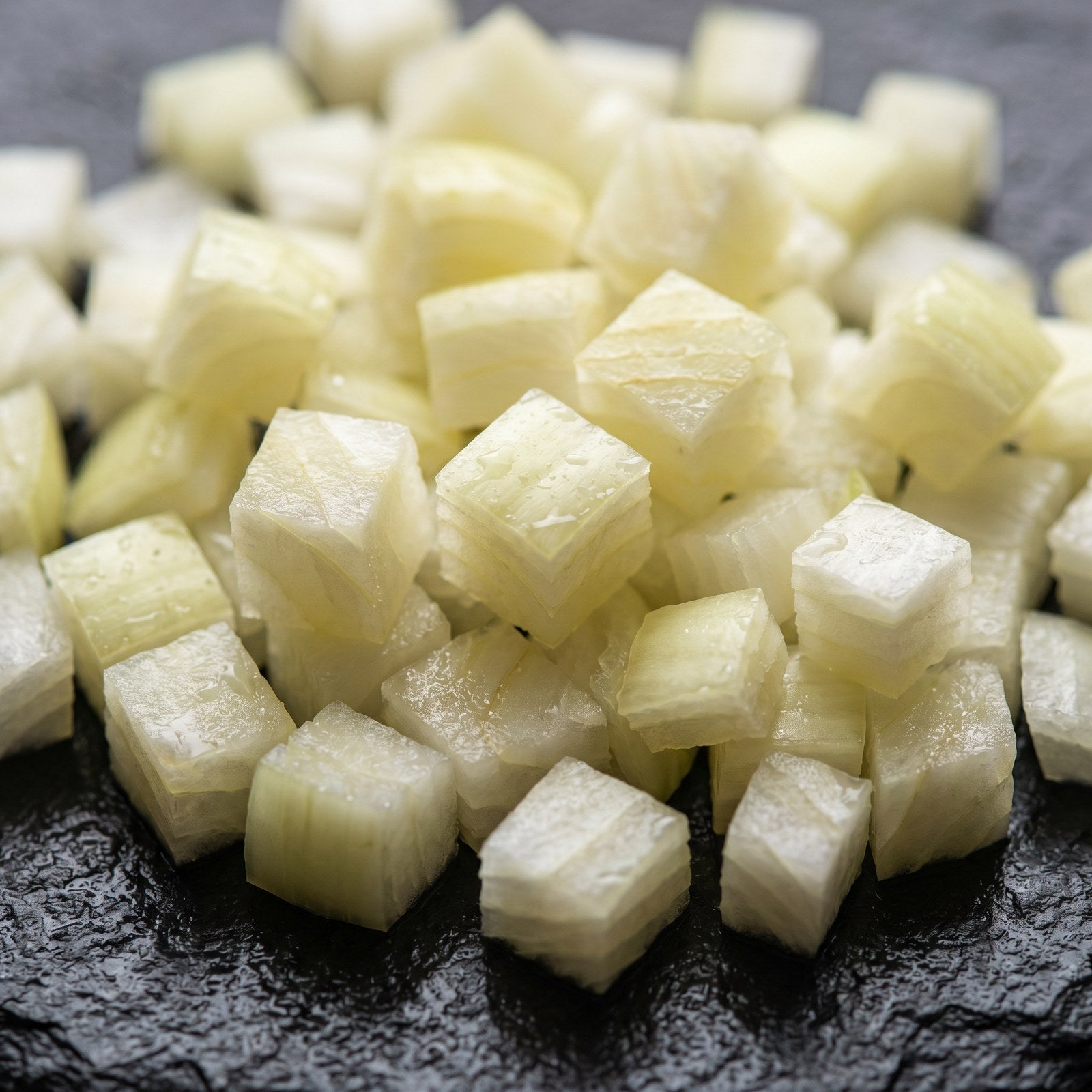 Side Delights® Fresh Diced Yellow Onions — 4 × 5 lb Foodservice Pack