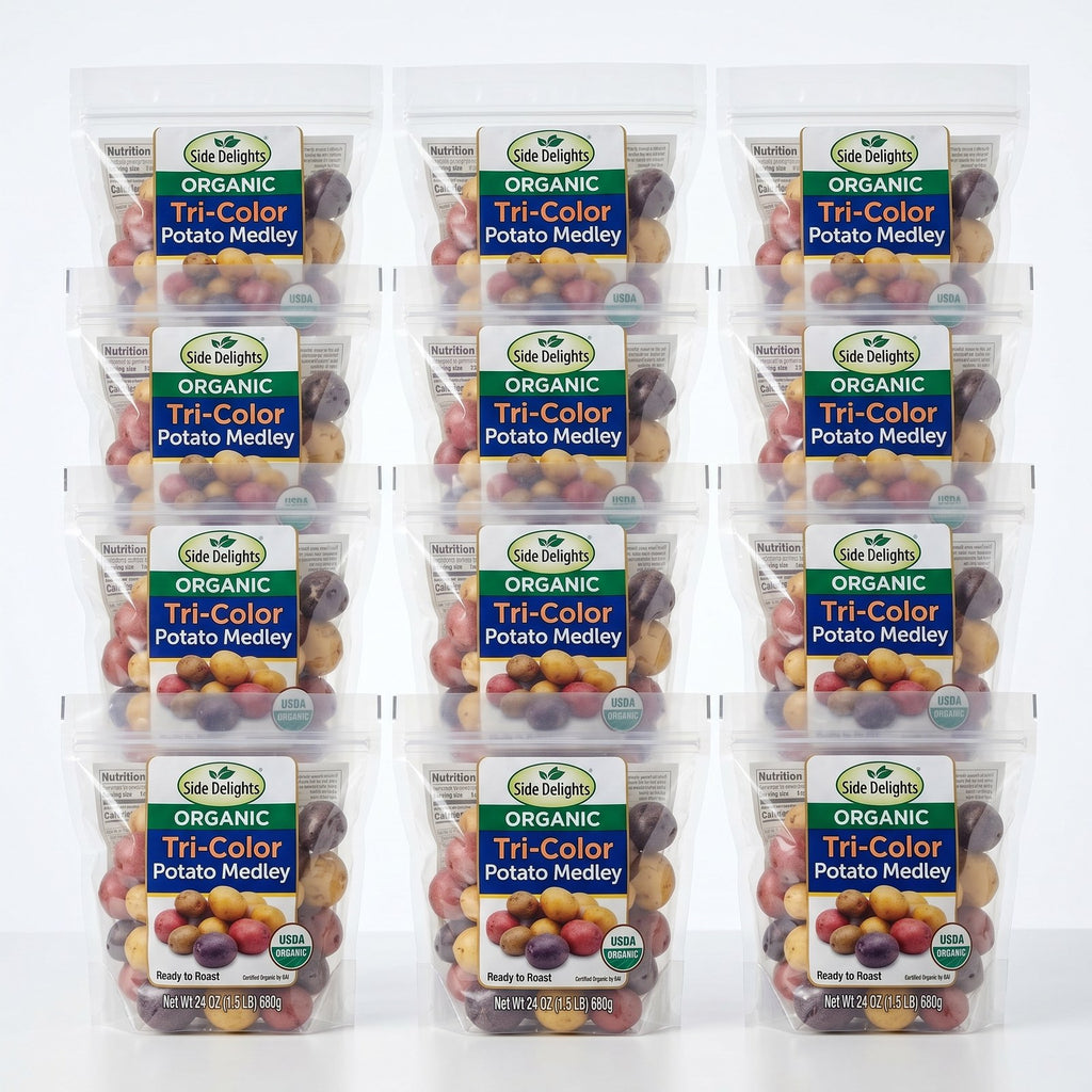 Side Delights® Organic Petite Medley — 12 × 24 oz Tri-Color Case