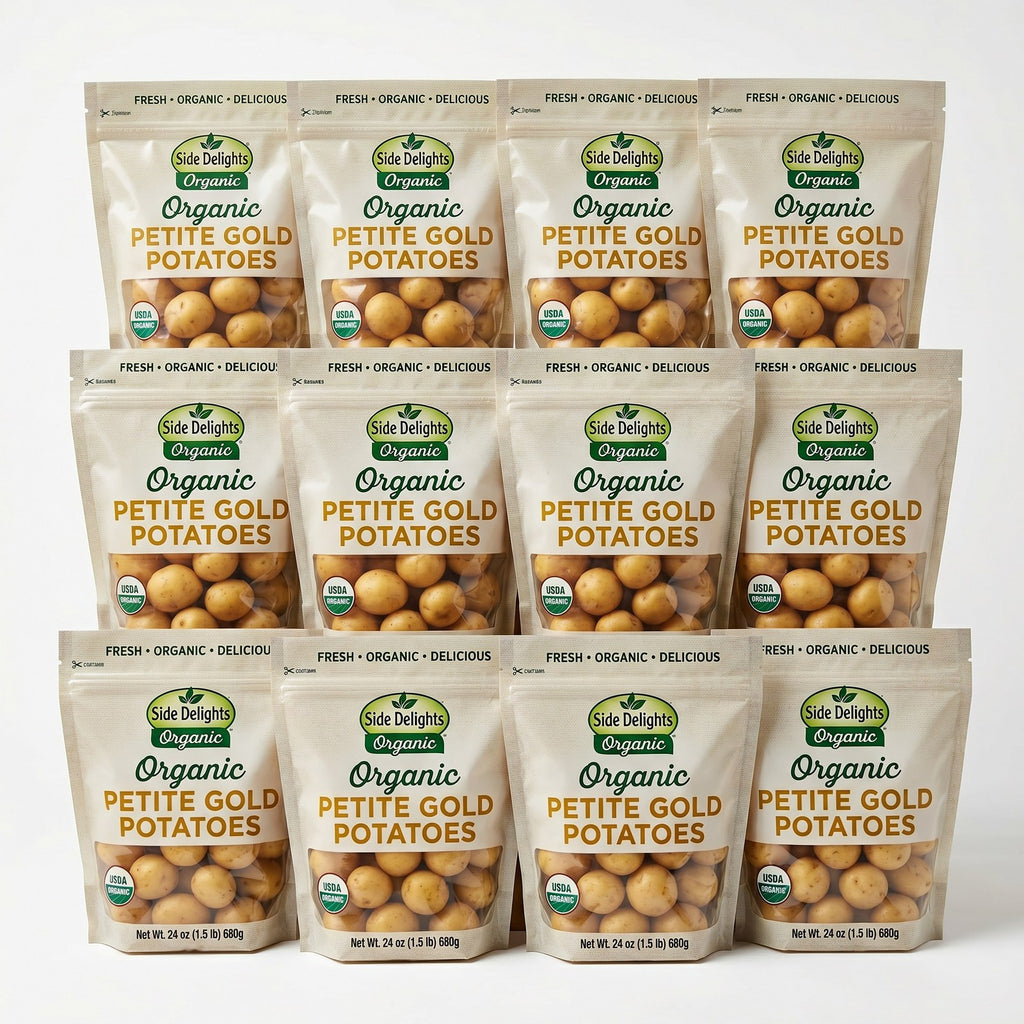Side Delights® Organic Petite Gold Potatoes — 12 × 24 oz Case