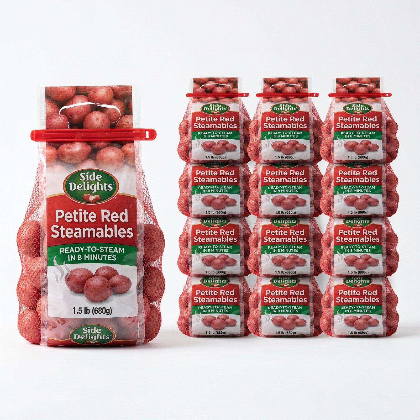 Side Delights® Petite Red Potatoes — 12 × 1.5 lb Steamables Case